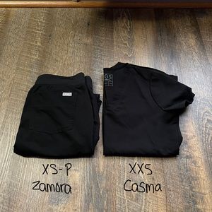 Figs Scrub Set XXS/XSP Black